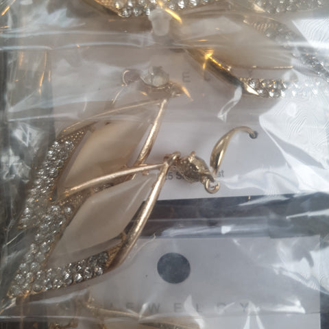 Nude Colored Drop Earrings