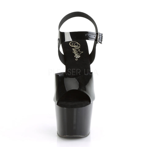 Adore 708N Ankle Strap 7 Inch Platforms Black Jelly - STREET SMART LEGACY CLOTHING