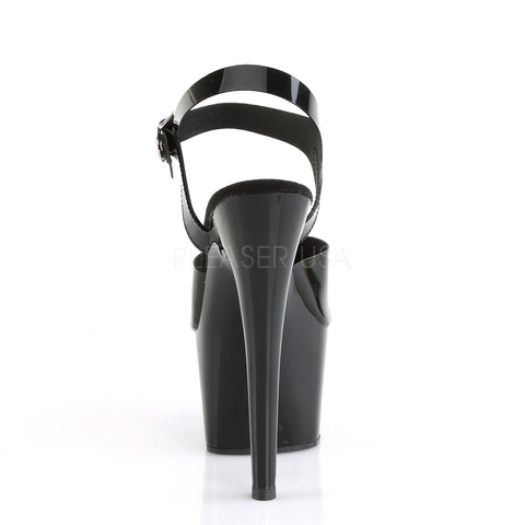 Adore 708N Ankle Strap 7 Inch Platforms Black Jelly - STREET SMART LEGACY CLOTHING