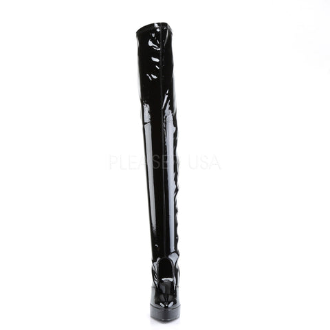 Indulge Thigh High Boot Black - STREET SMART LEGACY CLOTHING