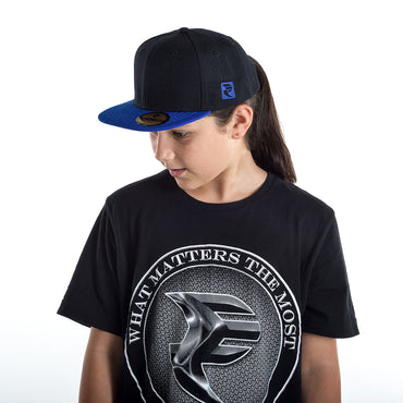 Black/Blue Snapback Cap - STREET SMART LEGACY CLOTHING