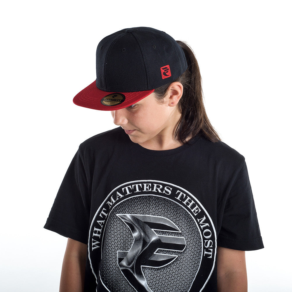 Black/Red Snapback Cap - STREET SMART LEGACY CLOTHING