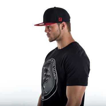 Black/Red Snapback Cap - STREET SMART LEGACY CLOTHING
